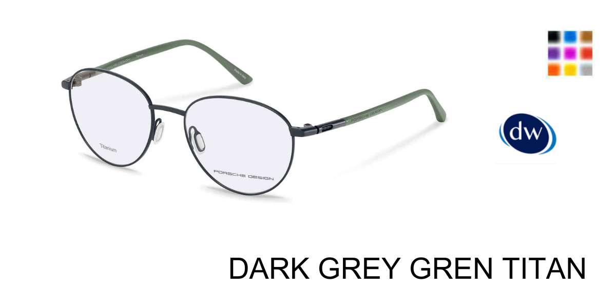 DARK GREY GREN TITAN PORSCHE DESIGN P8767 Eyeglasses