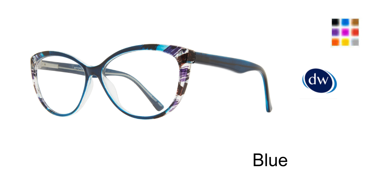 Blue          Affordable Designs Weezie Eyeglasses