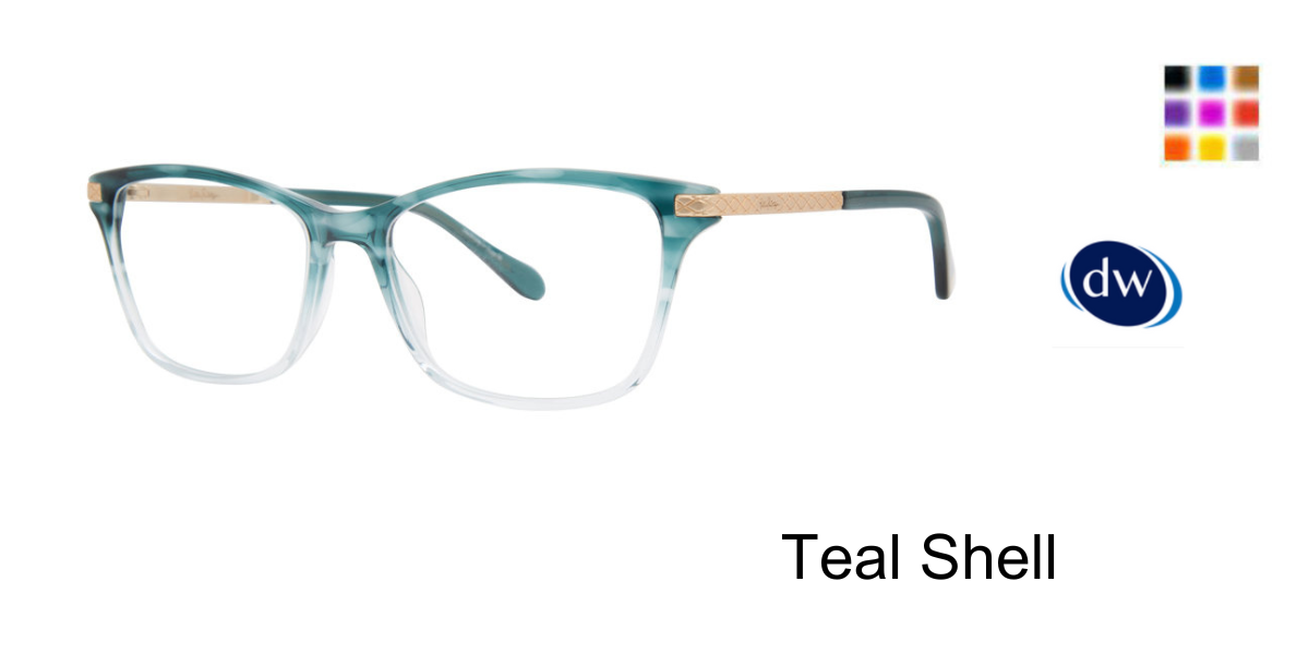 Teal Shell         Lilly Pulitzer Zinnea Eyeglasses