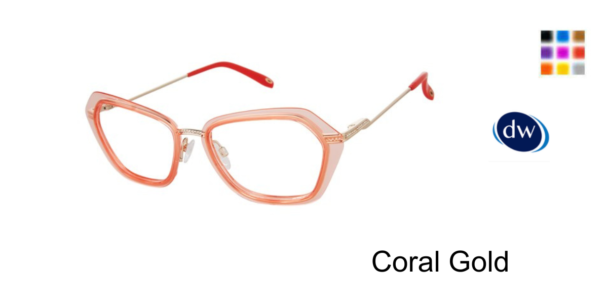 Coral Gold         Victor Glemaud X Tura VGO021 Eyeglasses