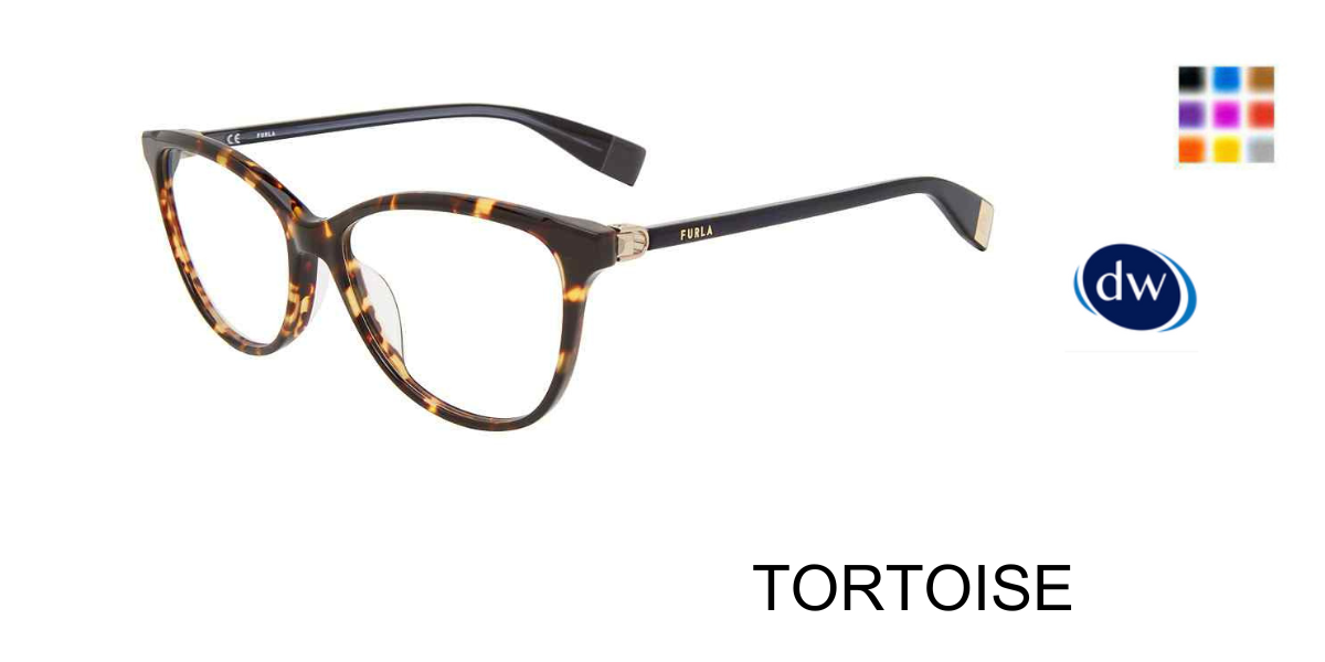 TORTOISE Furla VFU546 Eyeglasses