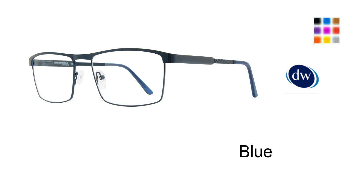 Blue        Affordable Designs Joel Eyeglasses