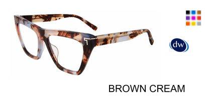 BROWN CREAM        TUMI OPTICAL VTU527 Eyeglasses