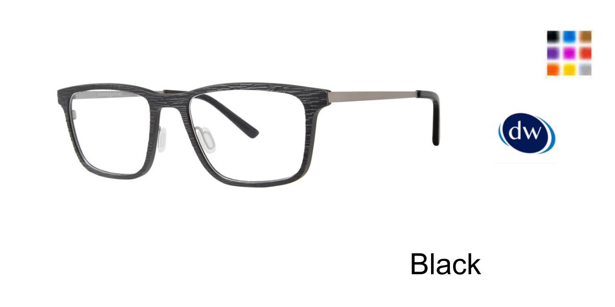 Black         Jhane Barnes Adjugate Eyeglasses