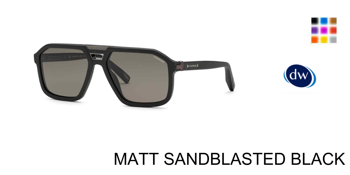 MATT SANDBLASTED BLACK          Chopard SCH374 Sunglasses
