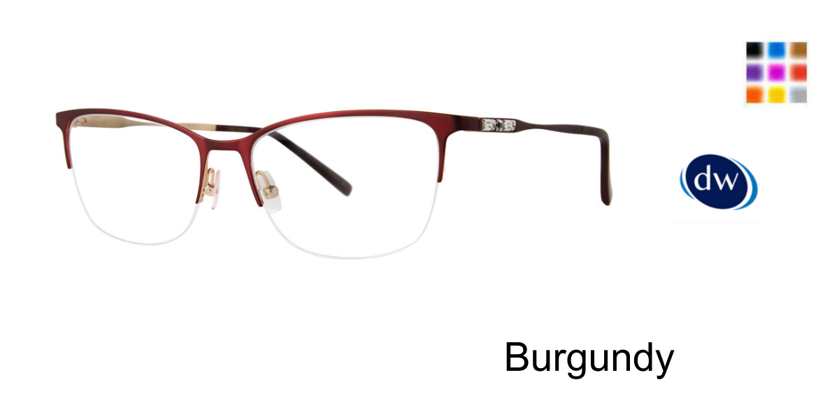Burgundy      Vera Wang Tasia Eyeglasses
