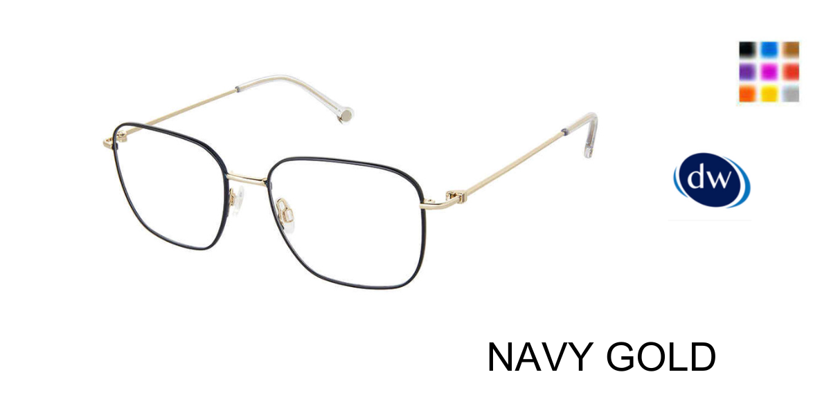 NAVY GOLD                   OTP-ONE-TRUE-PAIR OTP-156 Eyeglasses