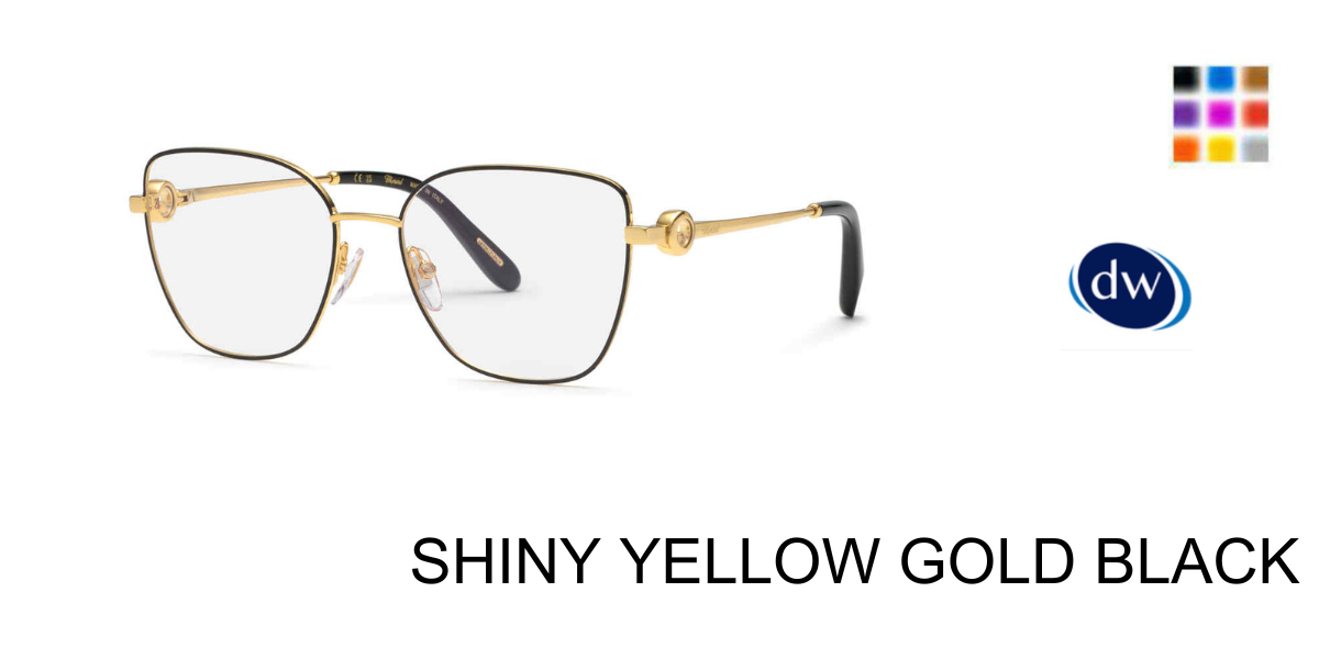 SHINY YELLOW GOLD BLACK        Chopard VCHL59S Eyeglasses
