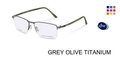 GREY OLIVE TITANIUM PORSCHE DESIGN P8765 Eyeglasses