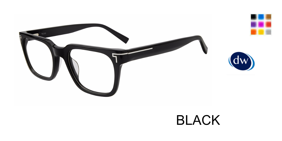 BLACK           TUMI OPTICAL VTU536 Eyeglasses