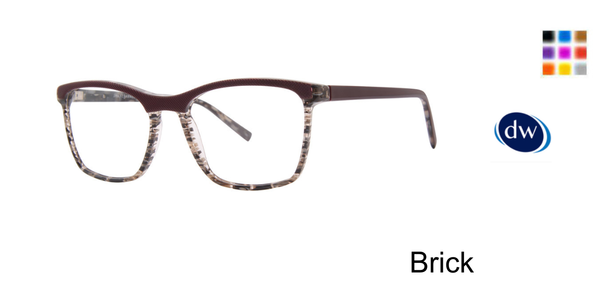 Brick          Jhane Barnes Cofunction Eyeglasses