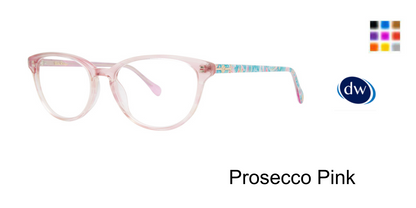 Prosecco Pink       Lilly Pulitzer Adler Eyeglasses