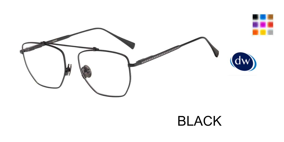 BLACK      John Varvatos VJV190 Eyeglasses