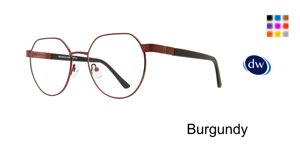 Burgundy           Brooklyn Heights Remington Eyeglasses