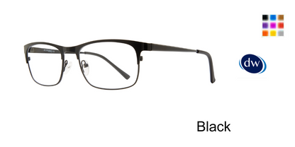 Black          Affordable Designs Winston Eyeglasses