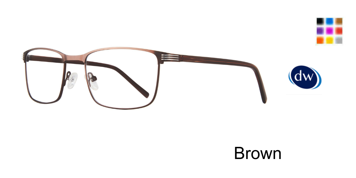 Brown           Lite Design Ford Eyeglasses
