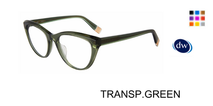 TRANSP.GREEN Furla VFU643V Eyeglasses