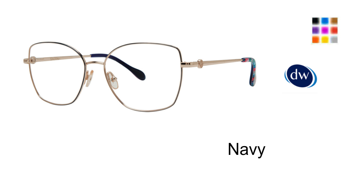 Navy      Lilly Pulitzer Carole Eyeglasses
