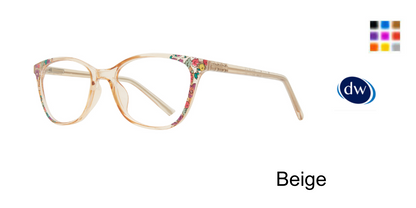 Beige    Affordable Designs Daphne Eyeglasses