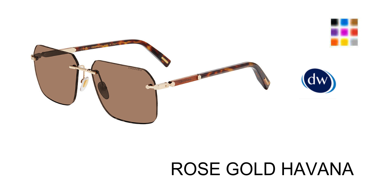 ROSE GOLD HAVANA      Chopard SCHL75 Eyeglasses