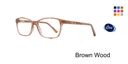 Brown Wood Eight to Eighty Affordable Designs Dani Eyeglasses