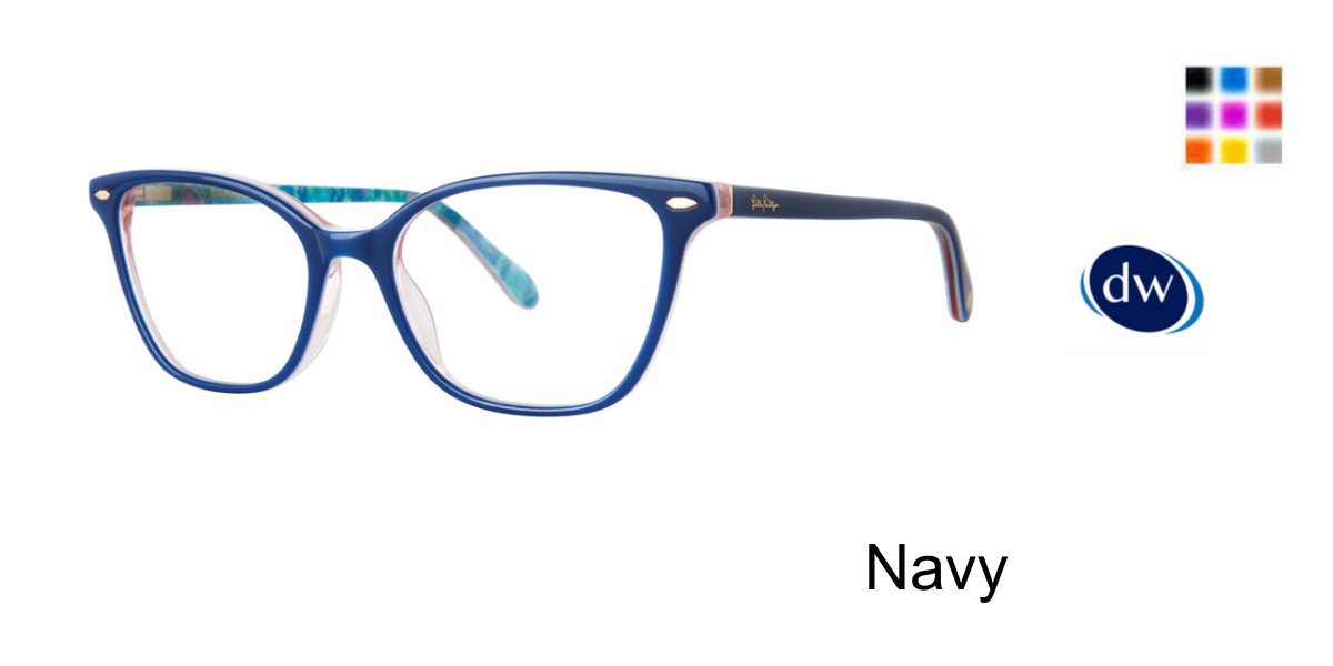 Navy        Lilly Pulitzer Braunwyn Eyeglasses