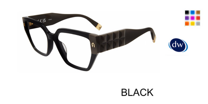 BLACK Furla VFU775 Eyeglasses