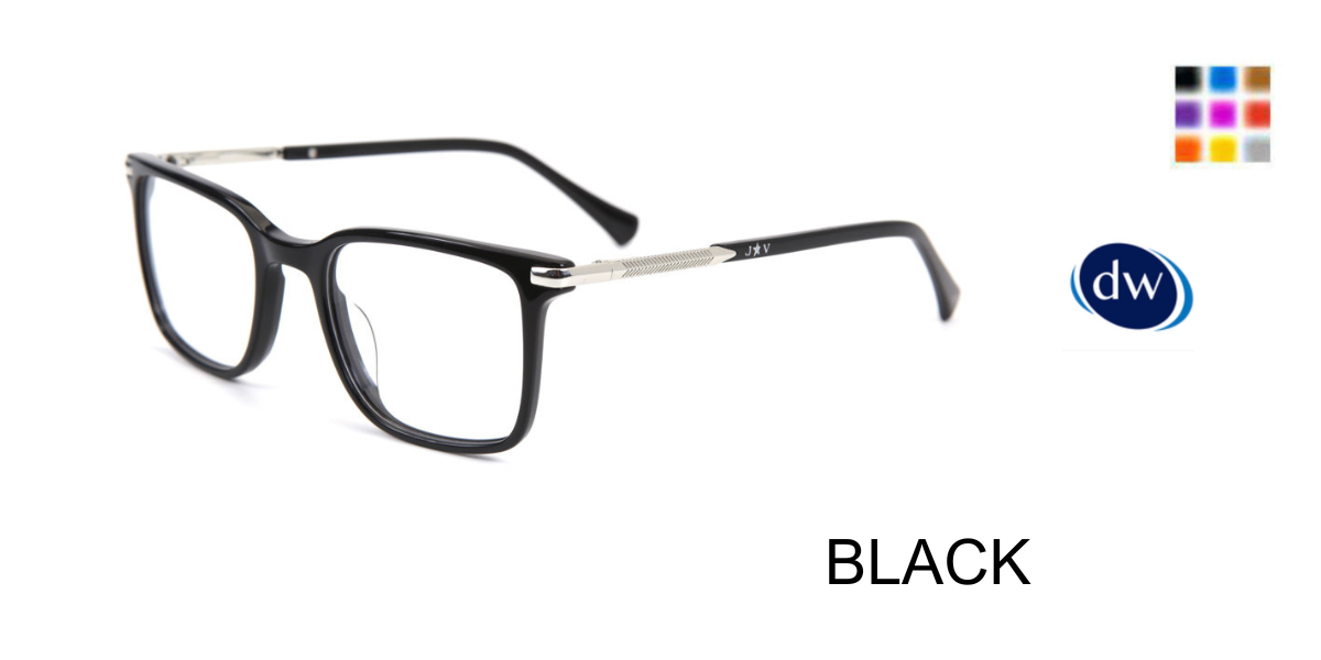 BLACK        John Varvatos VJVC019 Eyeglasses