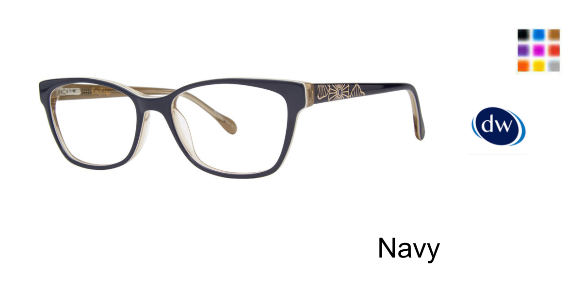 Navy   Lilly Pulitzer Martingale Eyeglasses
