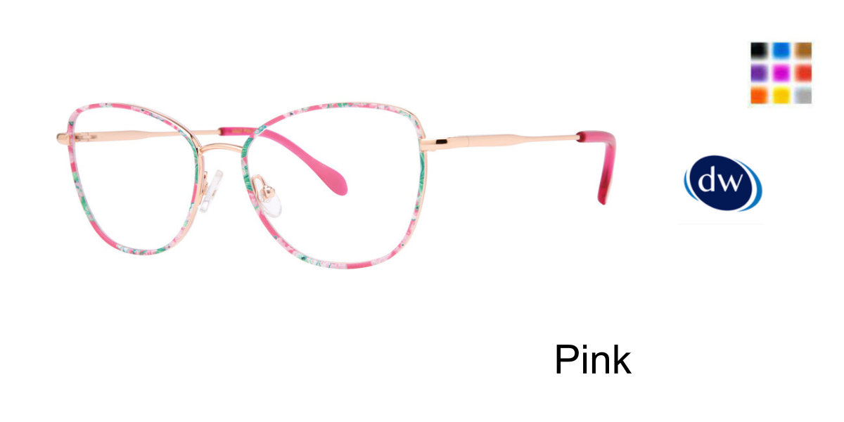 Pink     Lilly Pulitzer Rayna Eyeglasses