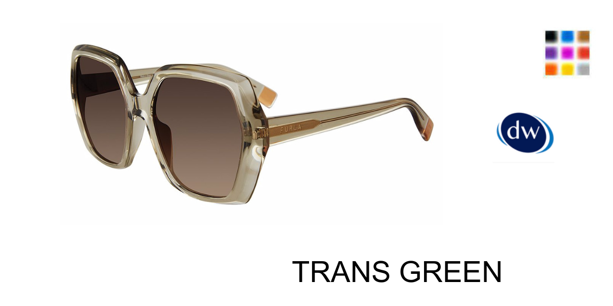 TRANS GREEN Furla SFU620V Sunglasses