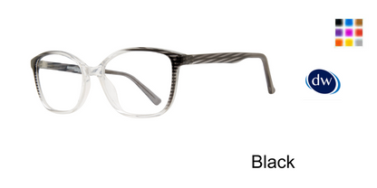 Black         Affordable Designs Elyce Eyeglasses