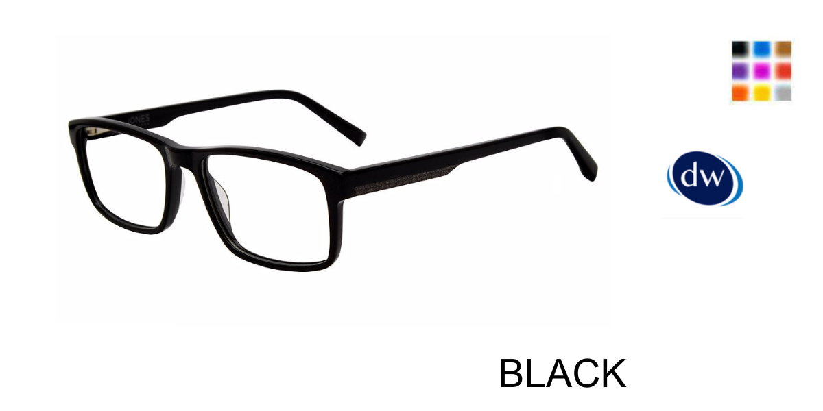 BLACK       Jones New York VJOM549 Eyeglasses