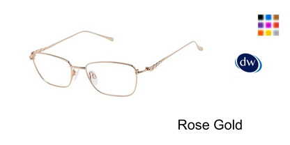 Rose Gold              Tura Optical R150 Eyeglasses