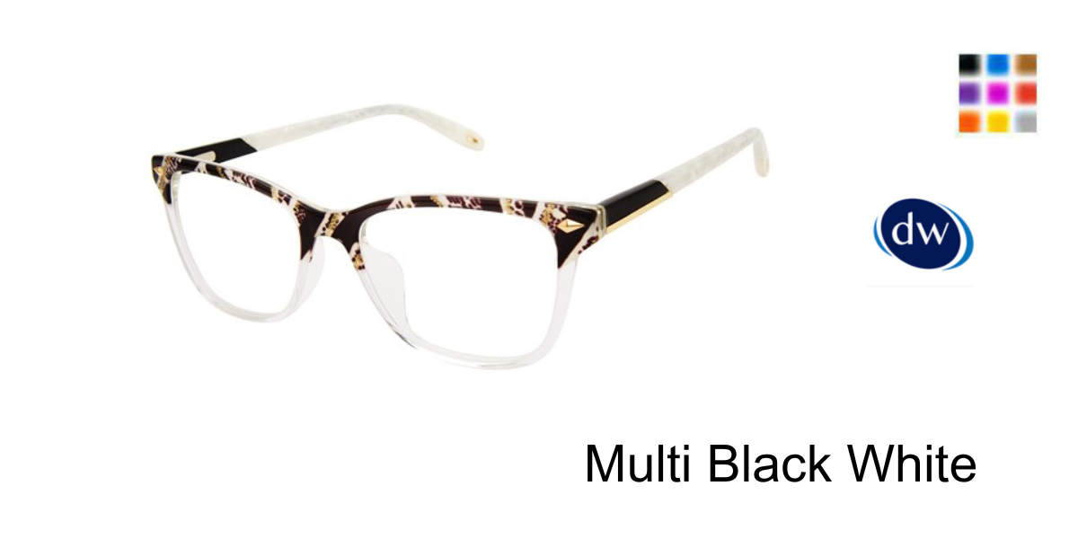 Multi Black White              VICTOR GLEMAUD X TURA VGO033 Eyeglasses