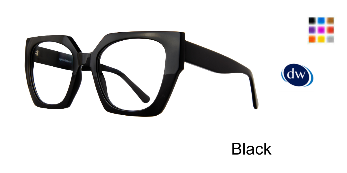 Black     Eight to Eighty Lenor Eyeglasses