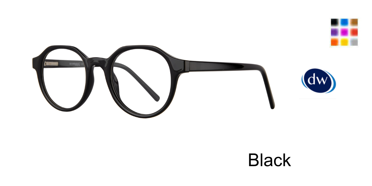 Black      Affordable Designs Waldo Eyeglasses
