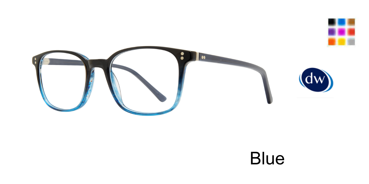 Blue           Lite Design Genesis Eyeglasses