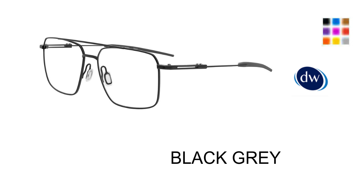 BLACK GREY PORSCHE DESIGN P8780 Eyeglasses