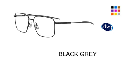 BLACK GREY PORSCHE DESIGN P8780 Eyeglasses
