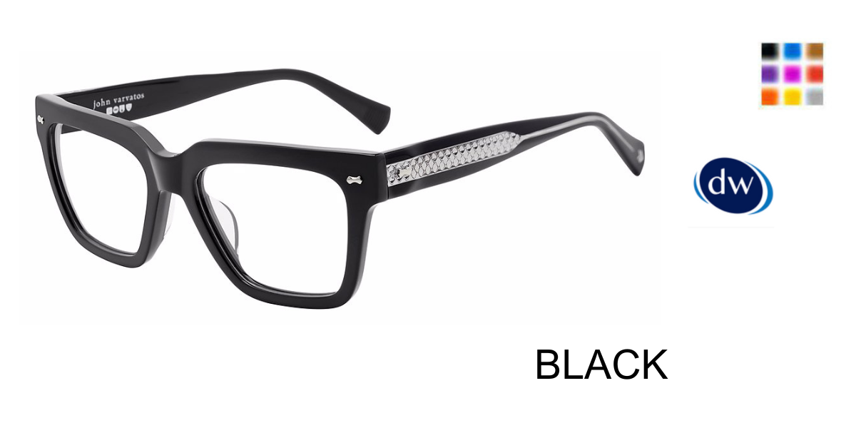BLACK       John Varvatos VJV439 Eyeglasses