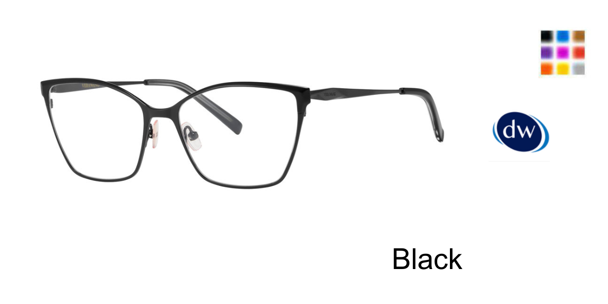 Black  Vera Wang V726 Eyeglasses