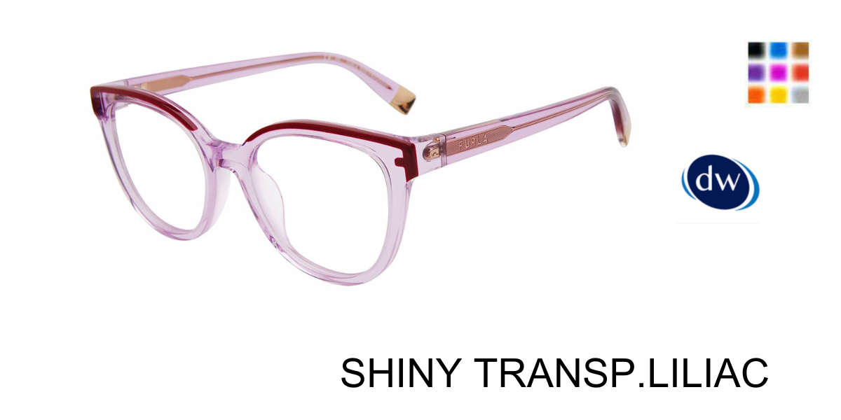 SHINY TRANSP.LILIAC Furla VFU681 Eyeglasses