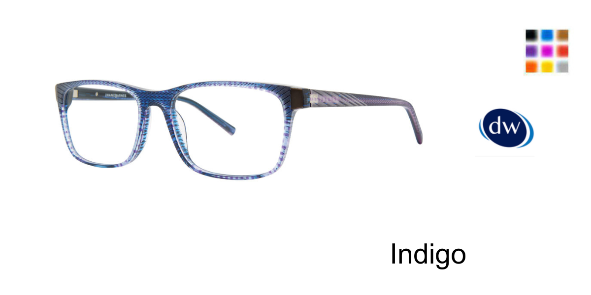 Indigo       Jhane Barnes Quark Eyeglasses