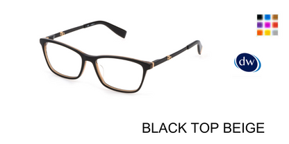 BLACK TOP BEIGE Furla VFU494 Eyeglasses