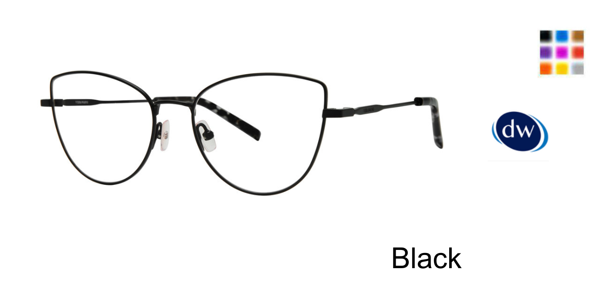 Black          Vera Wang V712 Eyeglasses