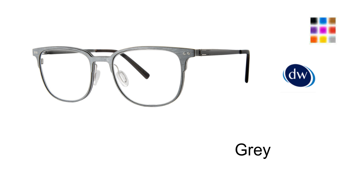 Grey         Jhane Barnes Corollary Eyeglasses