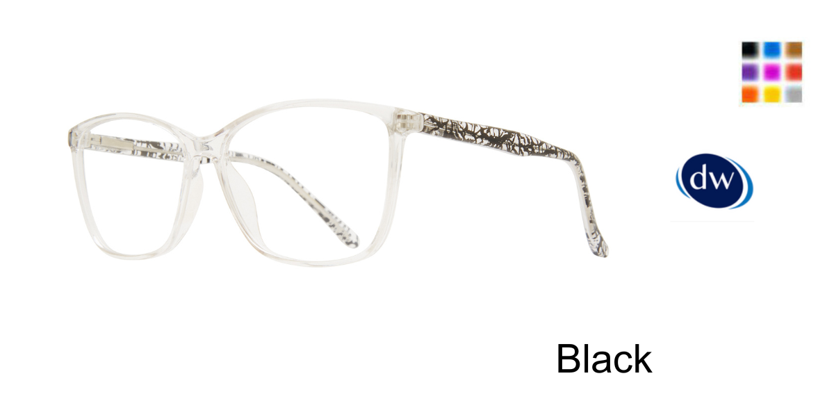 Black     Affordable Designs Gloria Eyeglasses