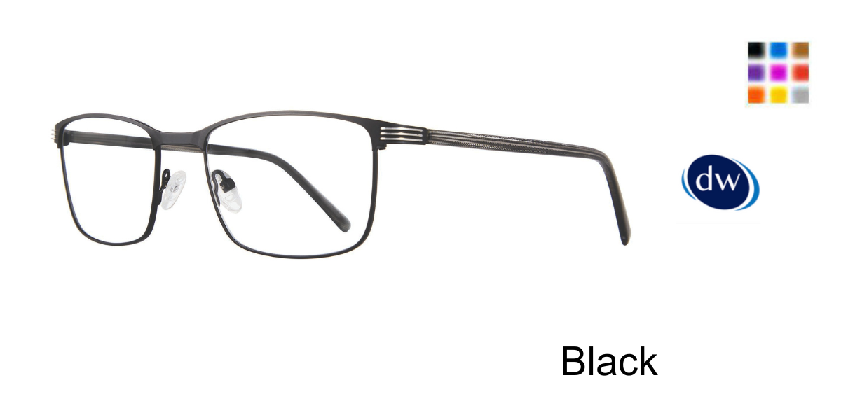 Black             Lite Design Ford Eyeglasses