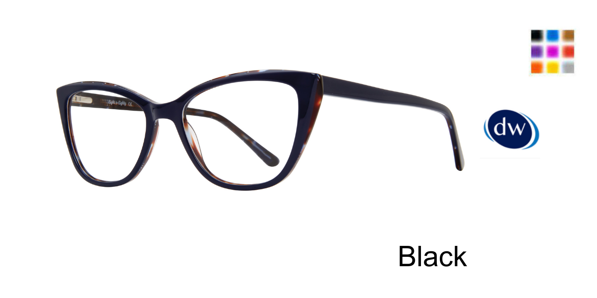 Black         Eight to Eighty Gala Eyeglasses